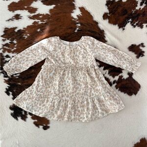 GAP Stylish Cream Leopard Kids Dress